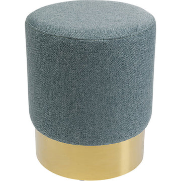 Stool Cherry Lina Light Blue Brass Ø35cm