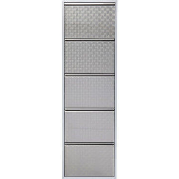 Shoe Container Caruso 5 Silver brushed