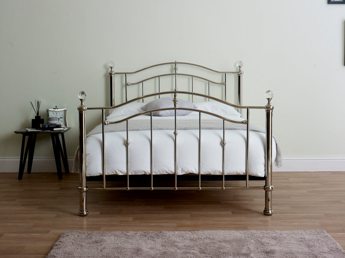 LL Callisto Chrome with Crystals 5ft Bed Frame