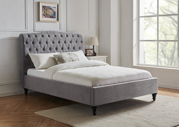 LL Rosa Light Grey 5ft Bed Frame