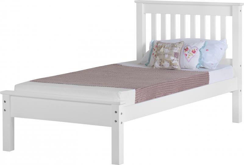 WS MONACO 3' BED LOW FOOT END-WHITE - Kian Furniture