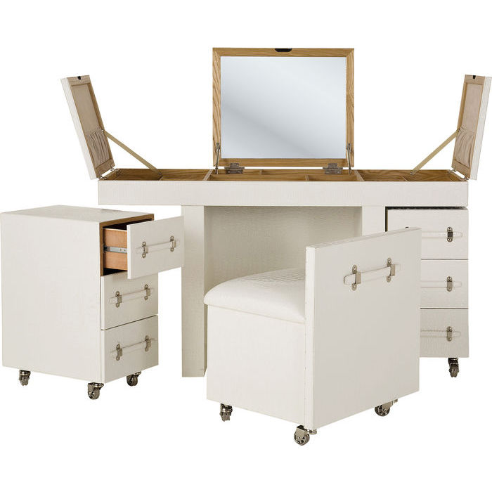 Make Up Combination Diva croco white - Kian Furniture