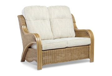 De Arepo Light Oak Cane 2 Seater Sofa