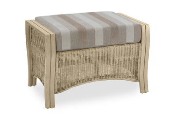 De Arepo Natural Cane Footstool