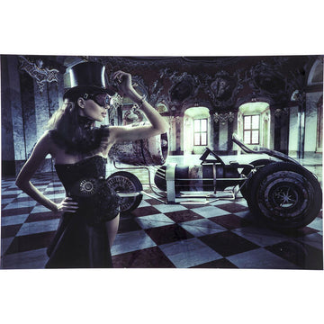 Picture Glass Circus Queen 100x150cm