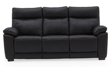 VL Positano 3 Seater Fixed - Black