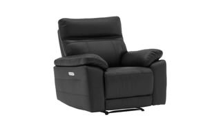 VL Positano 1 Seater Electric Recliner - Black (Nett)