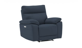 VL Positano 1 Seater Electric Recliner - Indigo (Nett)