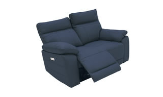 VL Positano 2 Seater Electric Recliner - Indigo