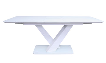 VL Rafael Dining Table Ext - White Gloss 1200/1600