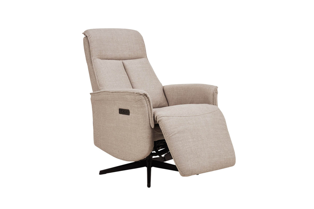 Riya Electric Reclining Accent Chair Mushroom