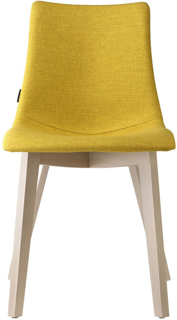 SC Natural Zebra Pop chair with natural beech frame - Mustard Yellow