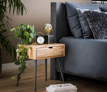 ZI Bedside table Teca 1 drawer