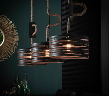 ZI Hanging lamp 3xØ30 twist adjustable rope