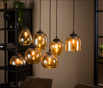 ZI Hanging lamp 4+3L mix gold