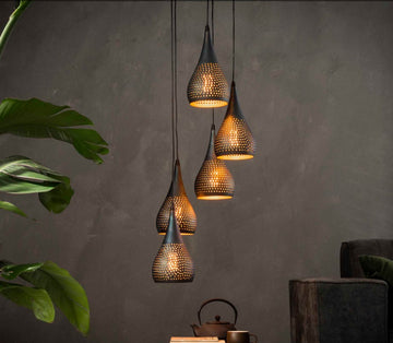 ZI Hanging lamp 5xØ15 stepped punch
