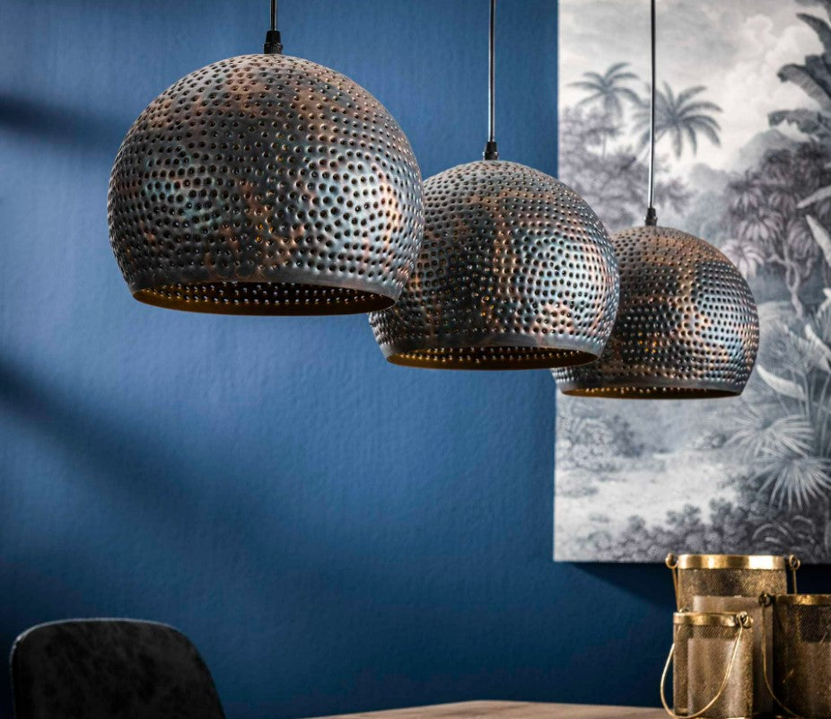 ZI Hanging lamp 3xØ25 punch ball