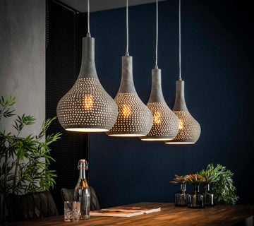 ZI Hanging lamp 4L punch cone