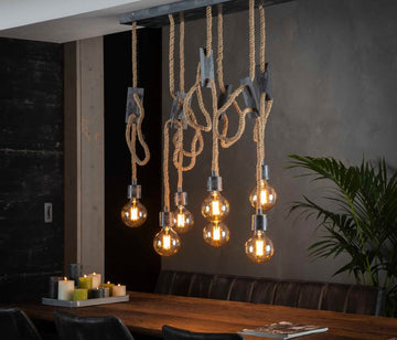 ZI Hanging lamp 7L rope 3 + 4