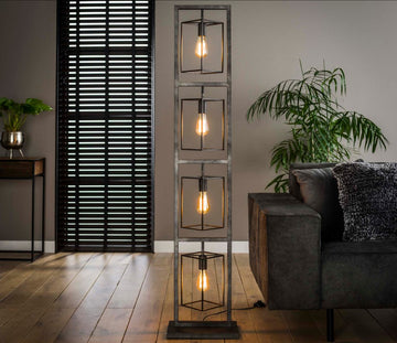 ZI Floor lamp 4L cubic tower