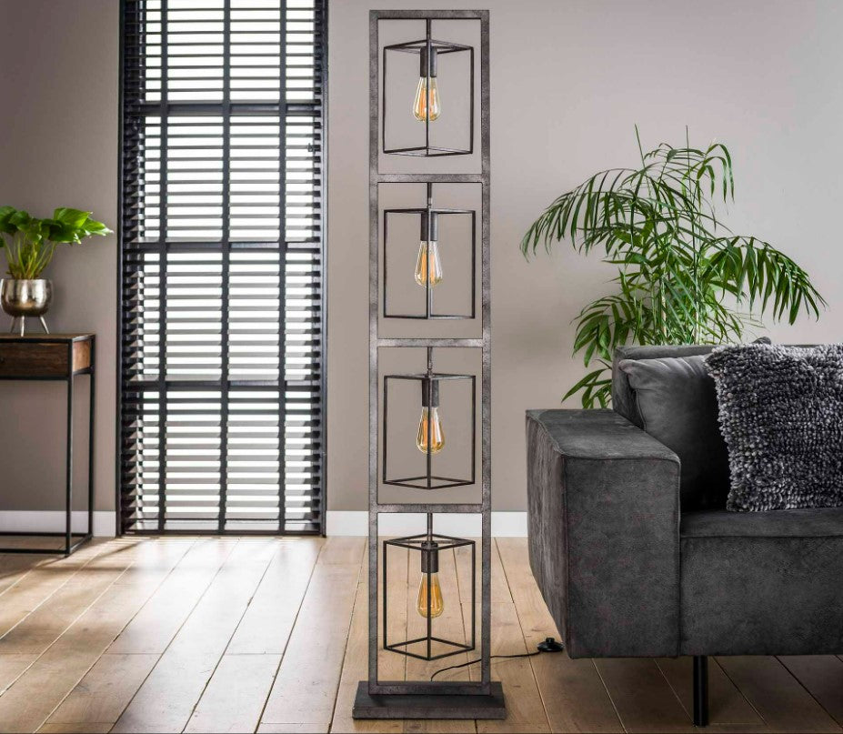 ZI Floor lamp 4L cubic tower