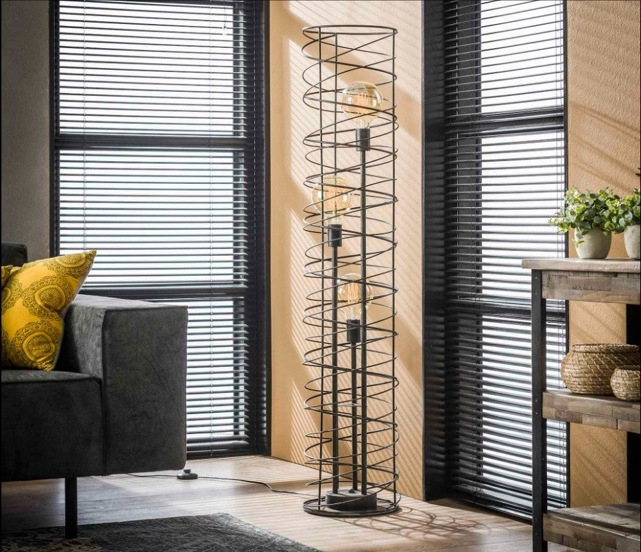 ZI Floor lamp 3L spiral Ø28 cylinder