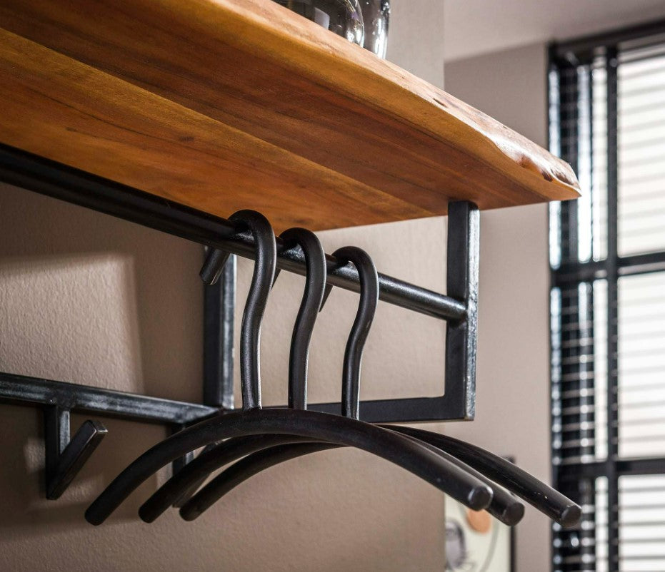 ZI Coat rack edge 6 hooks hat shelf