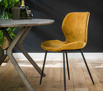 ZI Chair golden velvet round tube