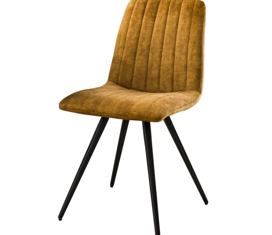 ZI Chair Golden velvet straight stitch