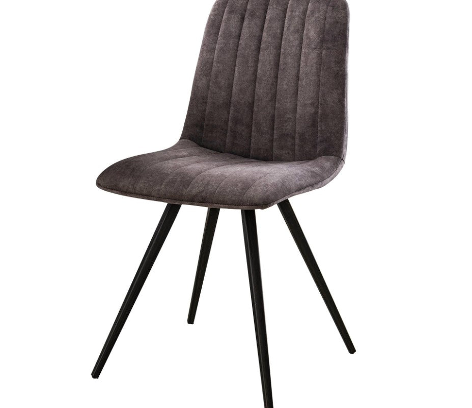 ZI Chair Grey velvet straight stitch VPE4
