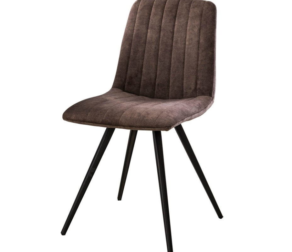 ZI Chair  Taupe velvet straight stitch VPE4