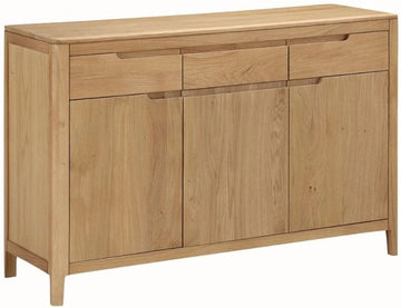 AM Dunmore Oak 3 Door Sideboard