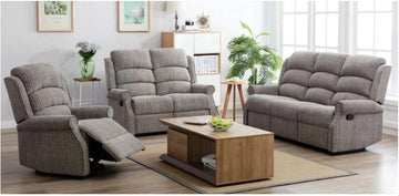 AM Windsor 3+1+1 Recliner Latte