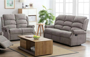 AM Windsor 3+2 Recliner Latte
