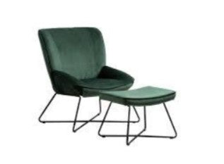 AM Teagan Chair & Stool Green