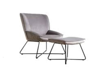 AM Teagan Chair& Stool Slate Grey