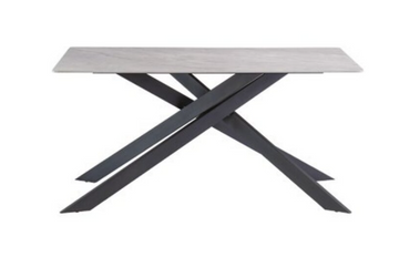WOF Camilla Rebecca Grey/Black leg 2M Dining Table