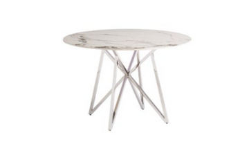 WOF Jennis Marble white 1.2M Round Dining table