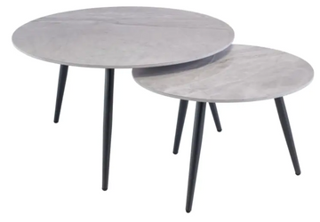 WOF Luna Krass Gold Sintered Stone Coffee Table
