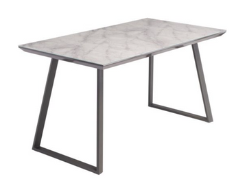 WOF Alden Grey Marble/Grey leg 1.4M Dining Table