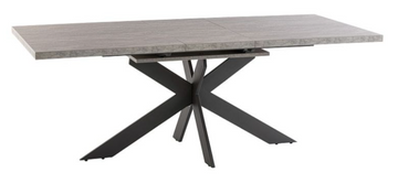 WOF Rimini Light Rhine Grey 1.6M Extending Dining Table