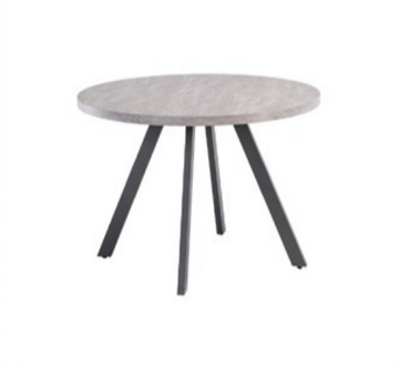 WOF Rimini Light Rhine Grey 1.07M Round Dining Table