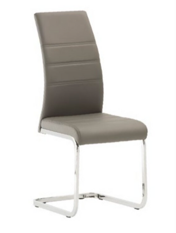 WOF Soho Grey PU Cantilever Dining Chair