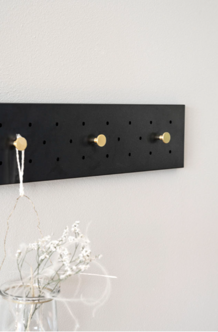 RO MALONE HOOK RAIL BLACK/GOLD