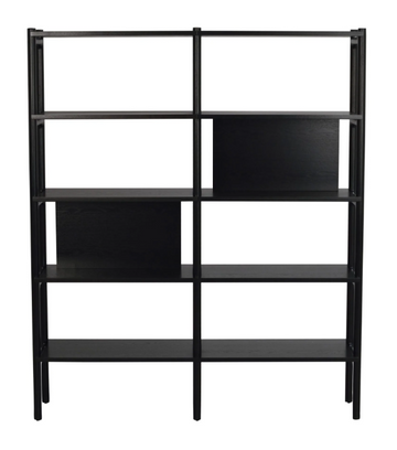 ROWICO Holton book shelf high 140x166 black oak