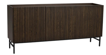 ROWICO Halifax sideboard 160 brown oak/black metal