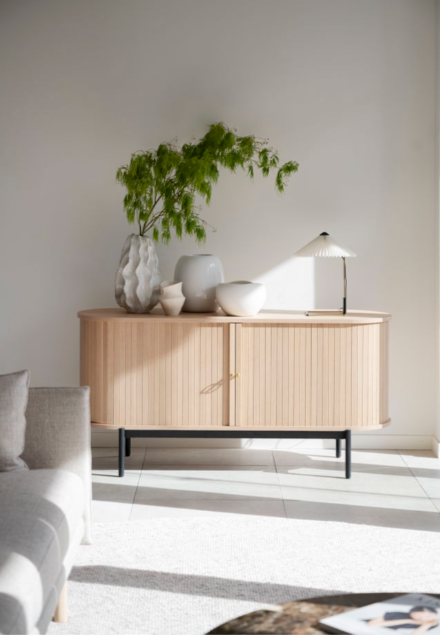 RO HADDINGTON SIDEBOARD WHITEWASH/BLACK