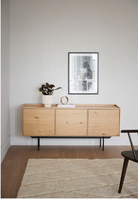 RO BREWERTON SIDEBOARD OAK/BLACK