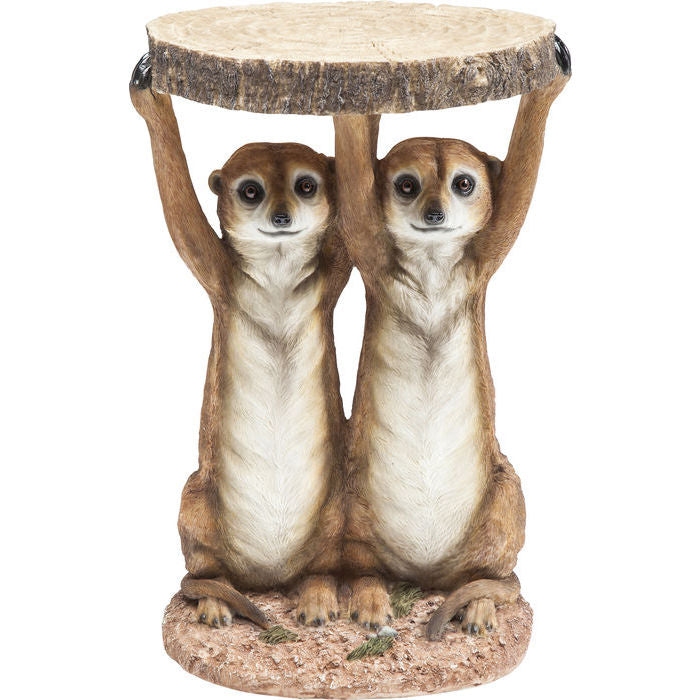 Side Table Animal Meerkat Sisters Ø33cm - Kian Furniture