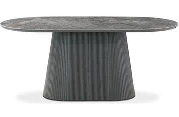 Balista Sintered Oval Stone Dining Table